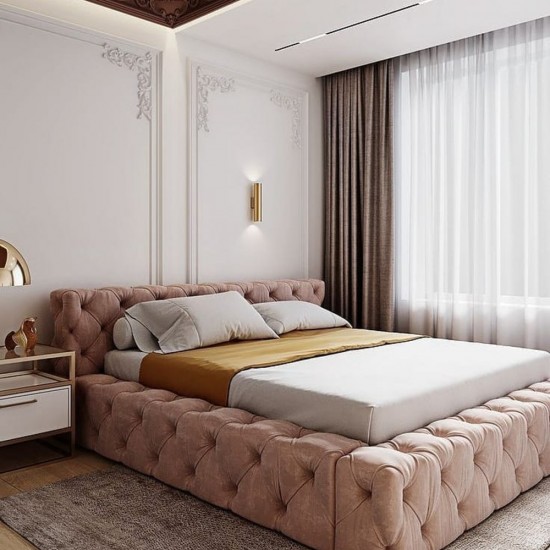 Κρεβάτι επενδυμένο με ύφασμα, Lion, Avanti 